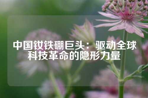 中國釹鐵硼巨頭：驅(qū)動全球科技革命的隱形力量