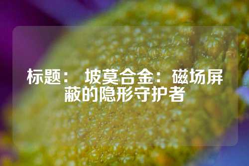 標題： 坡莫合金：磁場屏蔽的隱形守護者