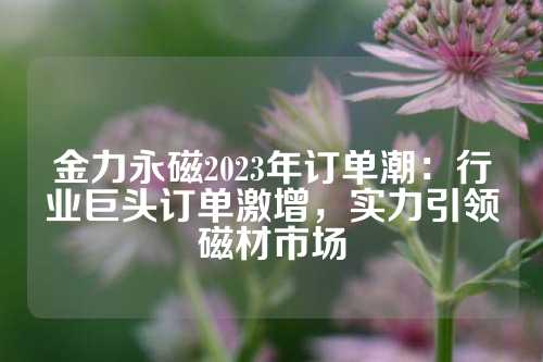 金力永磁2023年訂單潮：行業(yè)巨頭訂單激增，實(shí)力引領(lǐng)磁材市場(chǎng)