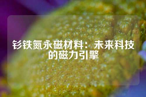 釤鐵氮永磁材料：未來科技的磁力引擎